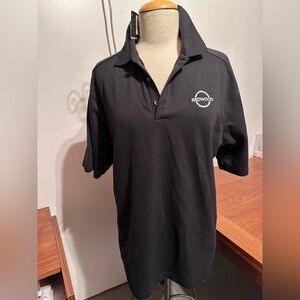 NWT Men’s Polo Shirt Dry Fit Short Sleeve Black  Cotton Blend Sz L By Nike Golf